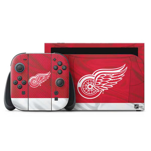NHL Detroit Red Wings Home Jersey Nintendo Switch 2 (2025) with Joy-Con Skin