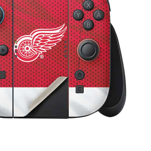 NHL Detroit Red Wings Home Jersey Nintendo Switch 2 (2025) Joy-Con Controller Skin