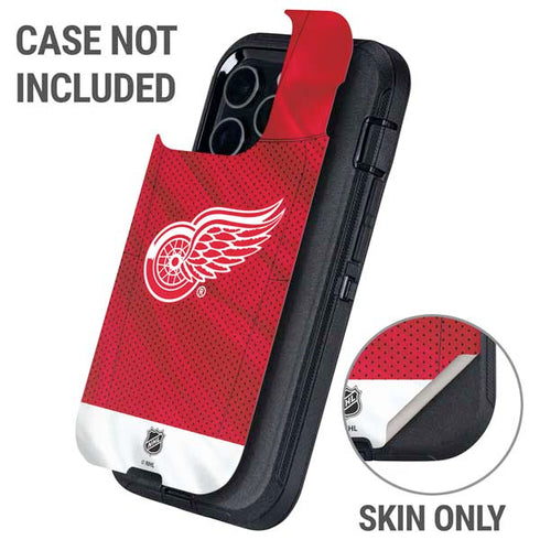 NHL Detroit Red Wings Home Jersey Otterbox Defender iPhone Skin