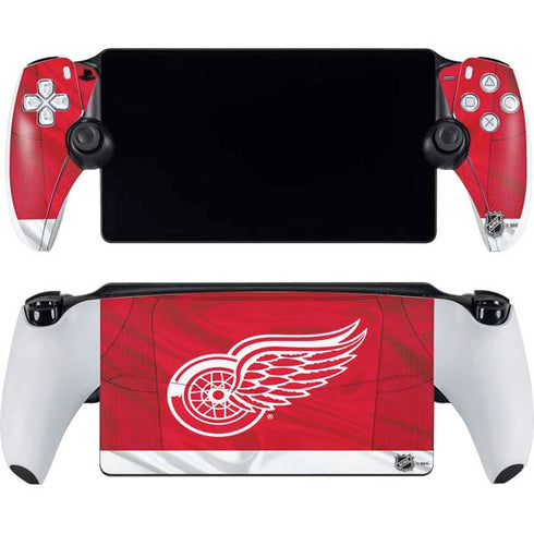 NHL Detroit Red Wings Home Jersey PlayStation Portal Remote Player Skin