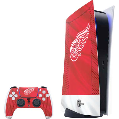 NHL Detroit Red Wings Home Jersey PlayStation PS5 Skins