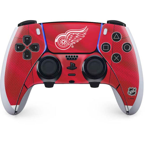 NHL Detroit Red Wings Home Jersey PS5 DualSense Edge Pro Controller Skin