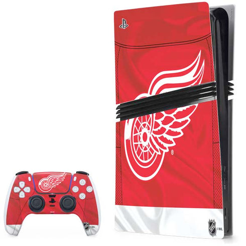 NHL Detroit Red Wings Home Jersey PlayStation PS5 Skins