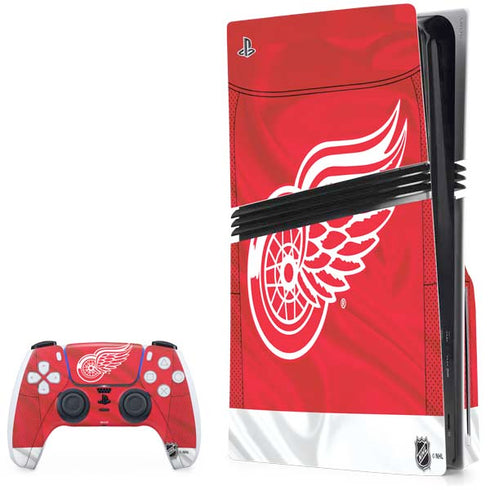 NHL Detroit Red Wings Home Jersey PlayStation PS5 Skins