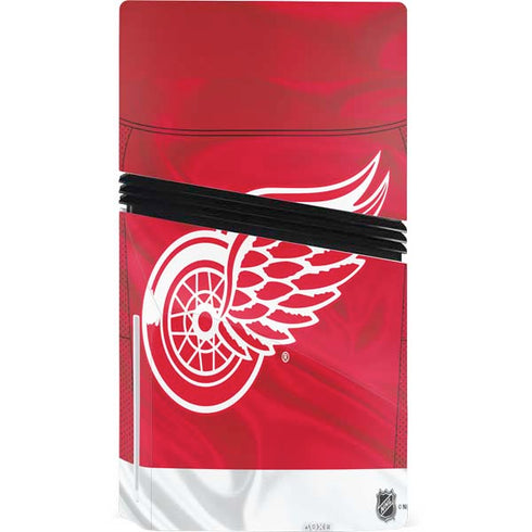 NHL Detroit Red Wings Home Jersey PS5 Pro Disk Console Skin