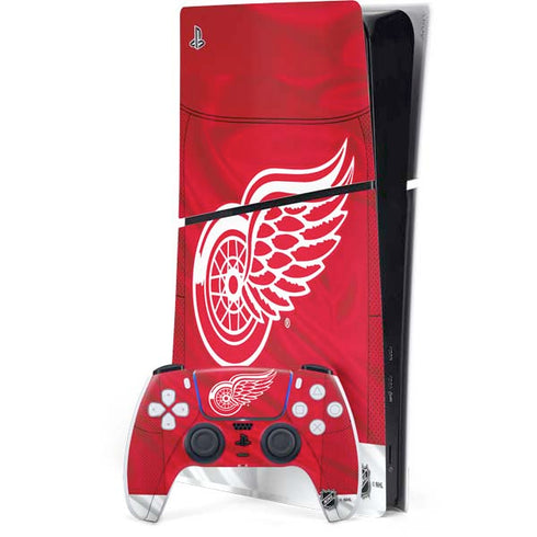 NHL Detroit Red Wings Home Jersey PlayStation PS5 Skins