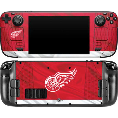 NHL Detroit Red Wings Home Jersey Steam Deck Handheld Gaming Computer Skin