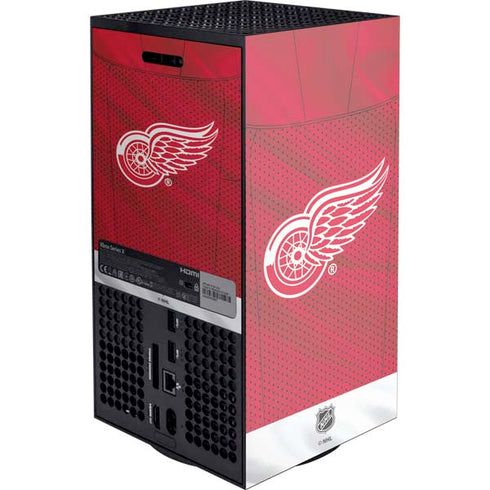 NHL Detroit Red Wings Home Jersey XBox Series X Digital Edition Console Skin