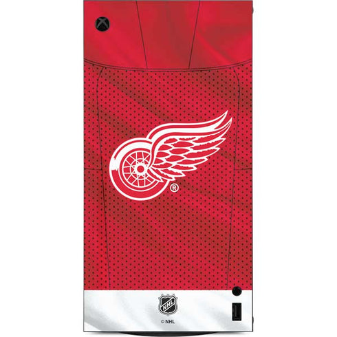 NHL Detroit Red Wings Home Jersey XBox Series X Digital Edition Console Skin