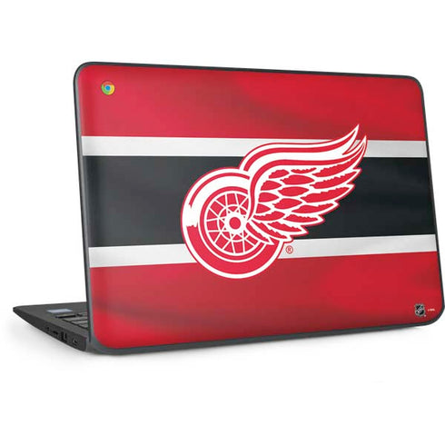 NHL Detroit Red Wings Jersey HP Chromebook Skin