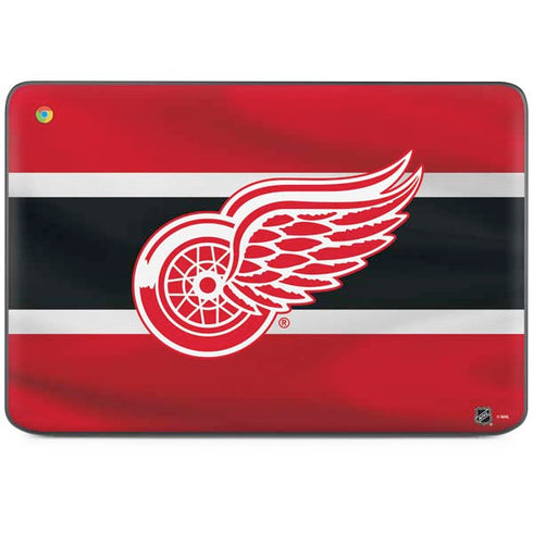 NHL Detroit Red Wings Jersey HP Chromebook Skin