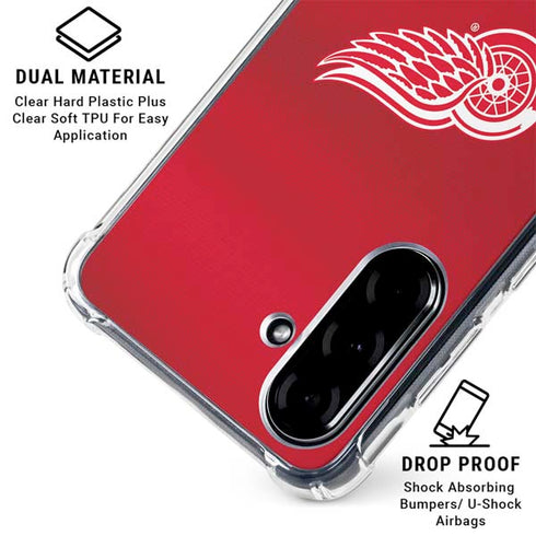 NHL Detroit Red Wings Jersey Galaxy A36 5G Clear Case