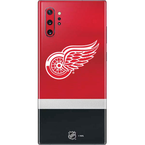 NHL Detroit Red Wings Jersey Galaxy Note 10 Plus Skin