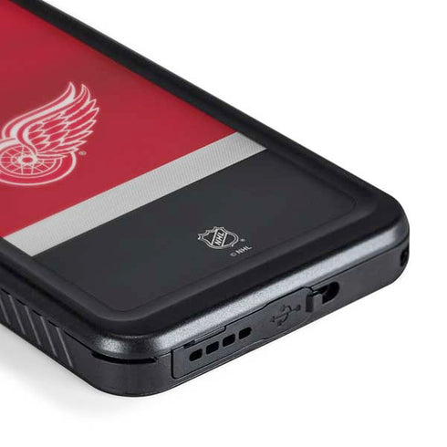 NHL Detroit Red Wings Jersey Galaxy S24 Plus Waterproof Case