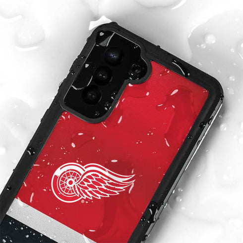 NHL Detroit Red Wings Jersey Galaxy S24 Plus Waterproof Case