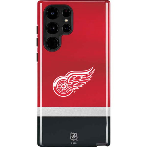 NHL Detroit Red Wings Jersey Galaxy S25 Ultra Impact Case