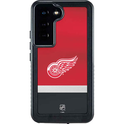 NHL Detroit Red Wings Jersey Galaxy S24 Waterproof Case