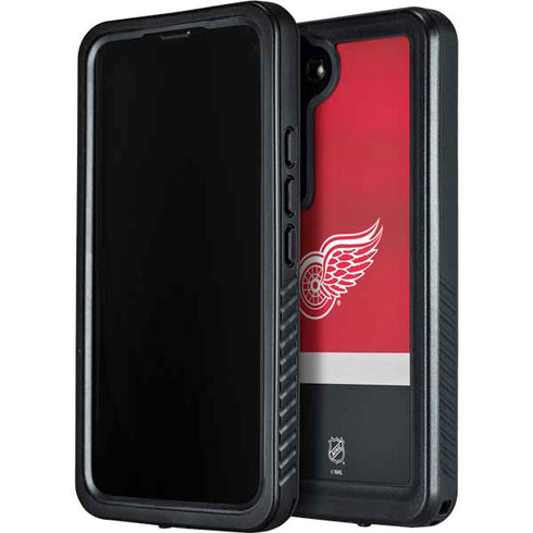 NHL Detroit Red Wings Jersey Galaxy S24 Waterproof Case