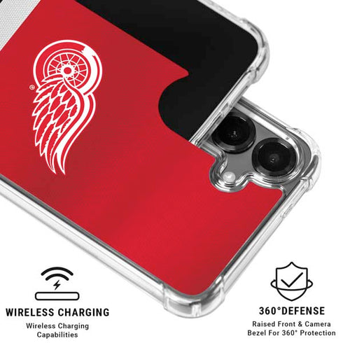 NHL Detroit Red Wings Jersey Galaxy S26 Clear Case