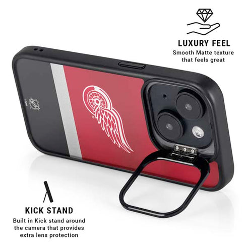 NHL Detroit Red Wings Jersey iPhone 15 Kickstand Case