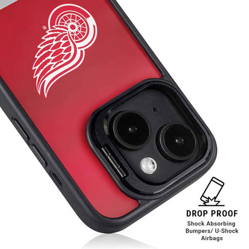 NHL Detroit Red Wings Jersey iPhone 15 Kickstand Case