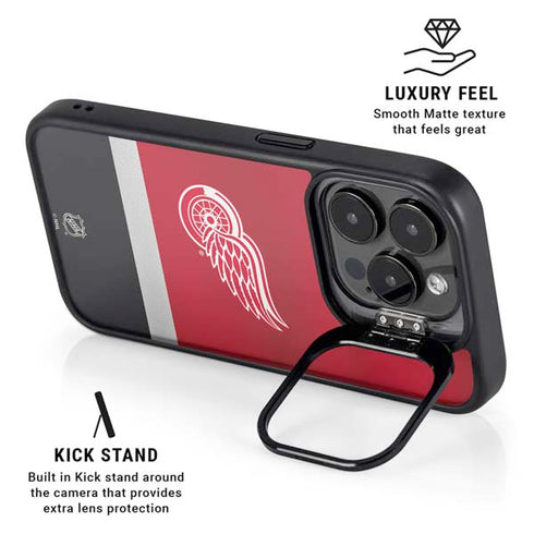 NHL Detroit Red Wings Jersey iPhone 15 Pro Kickstand Case