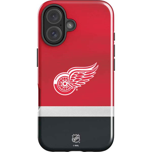 NHL Detroit Red Wings Jersey iPhone 16 Plus Impact Case