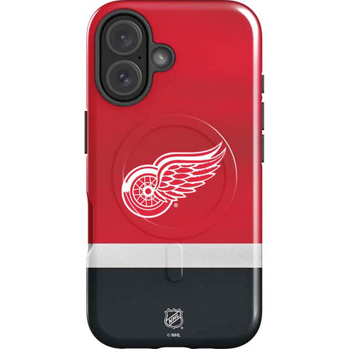 NHL Detroit Red Wings Jersey iPhone 16 Plus Magsafe Impact Case