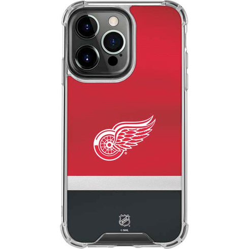 NHL Detroit Red Wings Jersey iPhone 16 Pro Clear Case