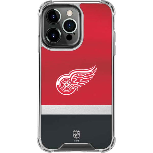 NHL Detroit Red Wings Jersey iPhone 16 Pro Max Clear Case