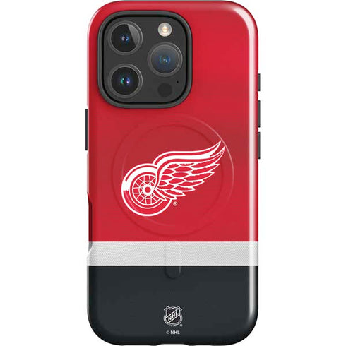 NHL Detroit Red Wings Jersey iPhone 16 Pro Max Magsafe Impact Case