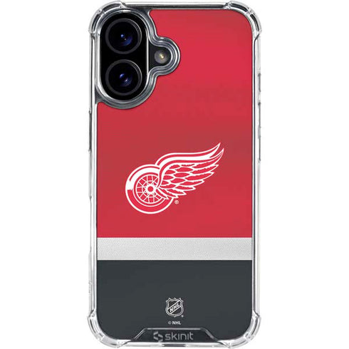 NHL Detroit Red Wings Jersey iPhone 17 Clear Case