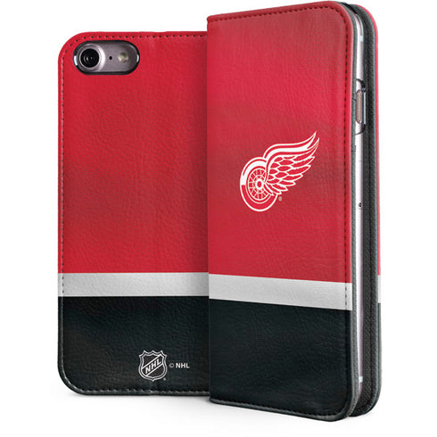 NHL Detroit Red Wings Jersey iPhone 8 Folio Case