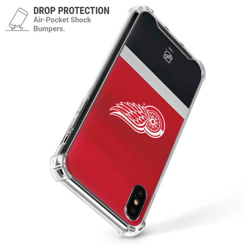 NHL Detroit Red Wings Jersey iPhone X/XS Clear Case