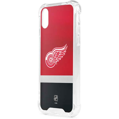 NHL Detroit Red Wings Jersey iPhone XS Clear Case