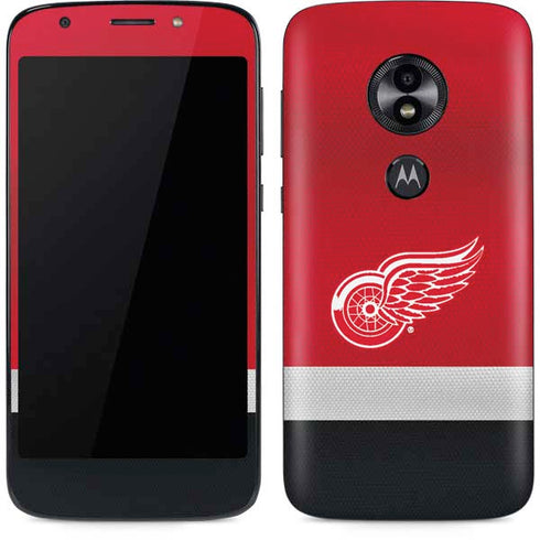 NHL Detroit Red Wings Jersey Moto E5 Play Skin