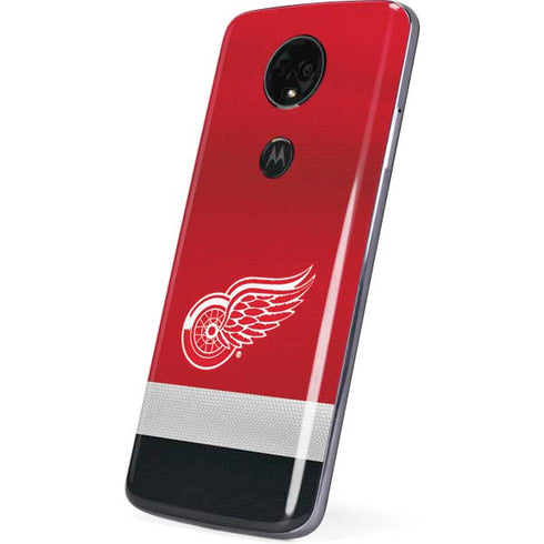 NHL Detroit Red Wings Jersey Moto E5 Plus Skin