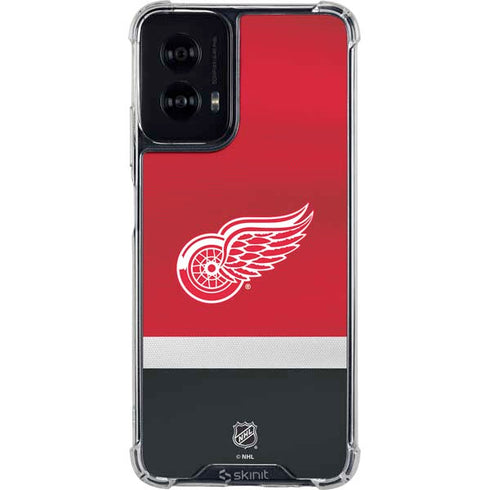 NHL Detroit Red Wings Jersey Moto G Power 5G (2024) Clear Case