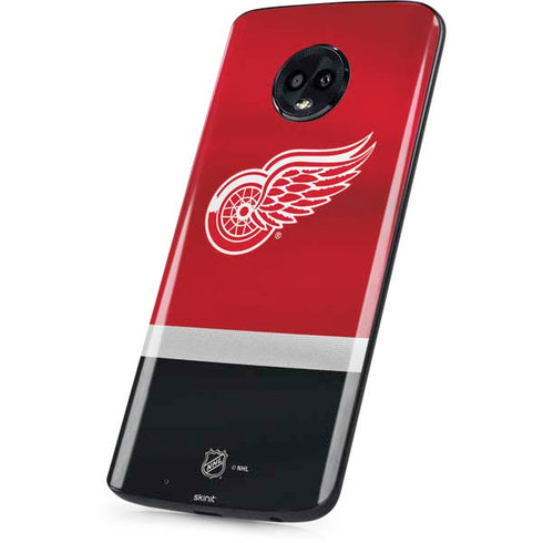 NHL Detroit Red Wings Jersey Moto G6 Skin