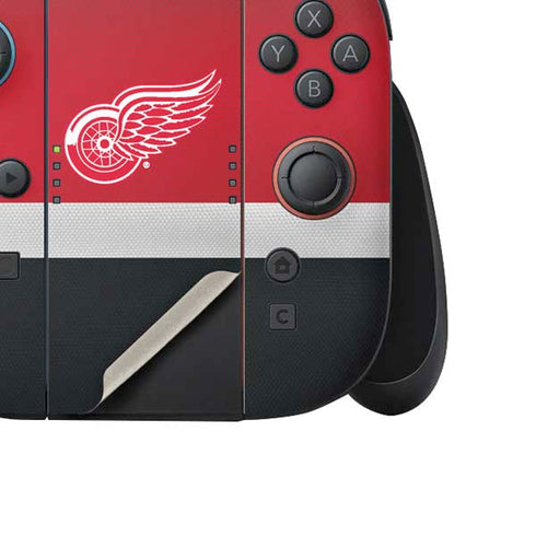 NHL Detroit Red Wings Jersey Nintendo Switch 2 (2025) Joy-Con Controller Skin