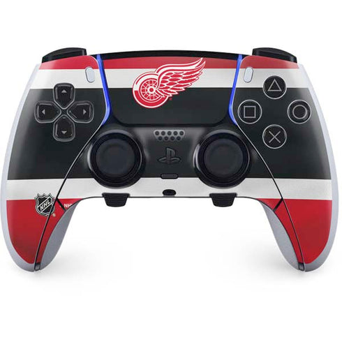 NHL Detroit Red Wings Jersey PS5 DualSense Edge Pro Controller Skin