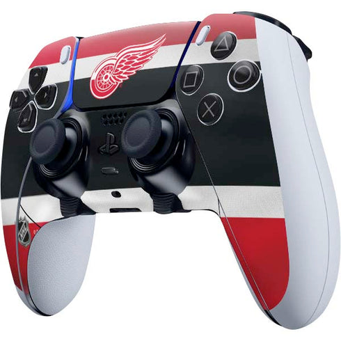 NHL Detroit Red Wings Jersey PS5 DualSense Edge Pro Controller Skin