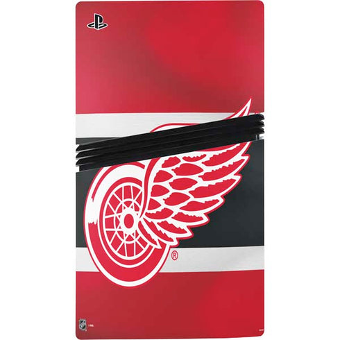 NHL Detroit Red Wings Jersey PS5 Pro Console Skin