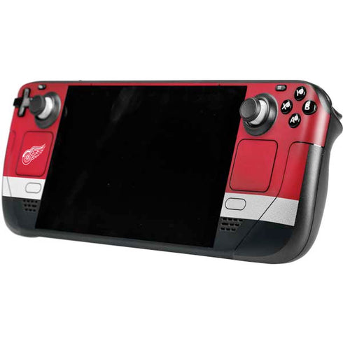 NHL Detroit Red Wings Jersey Steam Deck Handheld Gaming Computer OLED Skin