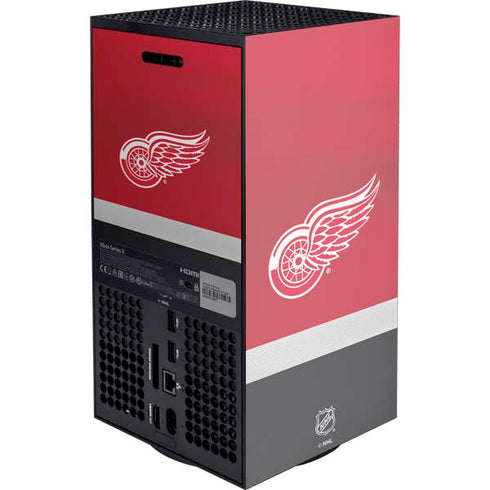 NHL Detroit Red Wings Jersey XBox Series X Digital Edition Console Skin