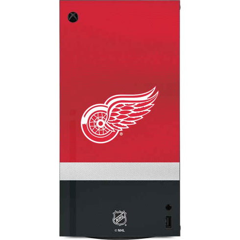 NHL Detroit Red Wings Jersey XBox Series X Digital Edition Console Skin