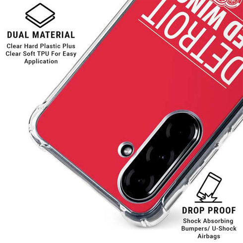 NHL Detroit Red Wings Lineup Galaxy A36 5G Clear Case