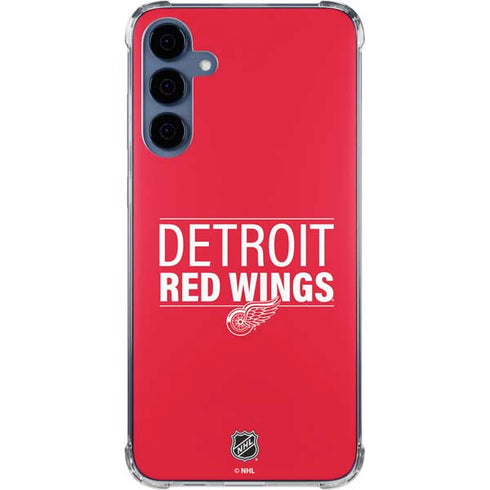 NHL Detroit Red Wings Lineup Galaxy A55 5G Clear Case