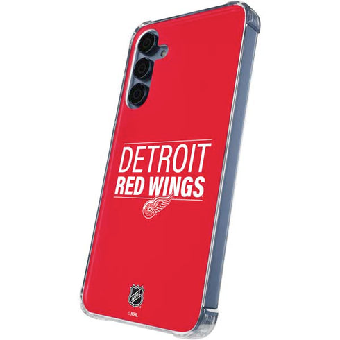 NHL Detroit Red Wings Lineup Galaxy A55 5G Clear Case