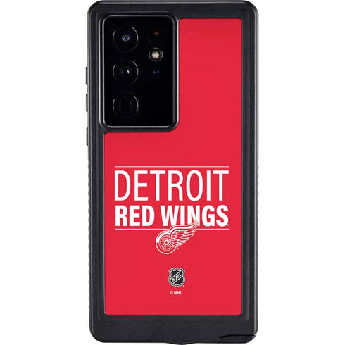 NHL Detroit Red Wings Lineup Galaxy S24 Ultra Waterproof Case